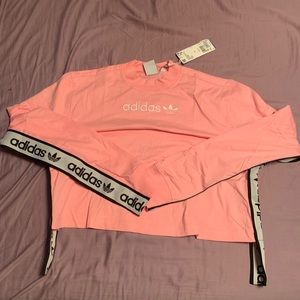ADIDAS Cropped Tape Tee